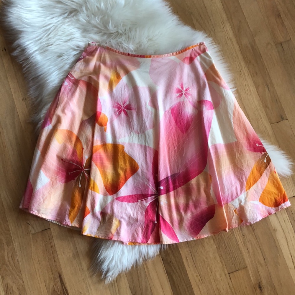 Anthro Tabitha floral knee length skirt